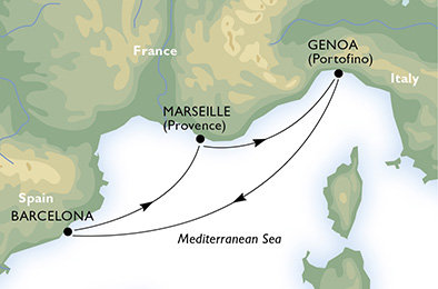 Itálie, Španělsko, Francie z Janova na lodi MSC Fantasia