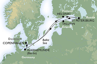 Dánsko, Finsko, Rusko, Estonsko z Helsinek na lodi MSC Magnifica