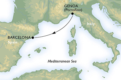 Itálie, Španělsko z Janova na lodi MSC Preziosa