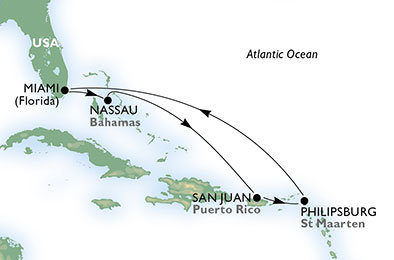 Pár dní v Karibiku z Miami na lodi MSC Seaside
