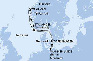 Dánsko, Německo, Norsko z Kodaně na lodi MSC Orchestra