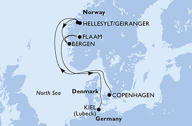 Dánsko, Norsko, Německo z Kodaně na lodi MSC Preziosa