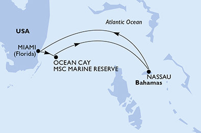 USA, Bahamy z Miami na lodi MSC Divina