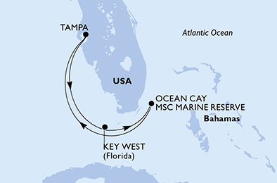 USA, Bahamy z Tampy na lodi MSC Armonia