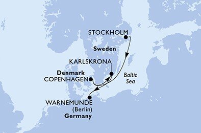 Švédsko, Dánsko, Německo ze Stockholmu na lodi MSC Poesia