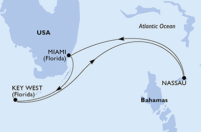 USA, Bahamy z Miami na lodi MSC Magnifica