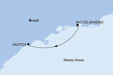 Brazílie z Rio de Janeira na lodi MSC Divina