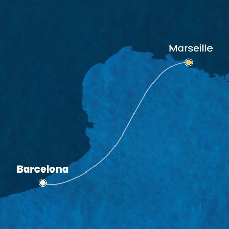 Španělsko, Francie z Barcelony na lodi Costa Favolosa