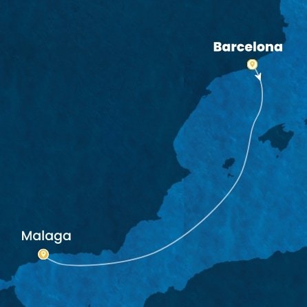 Španělsko z Barcelony na lodi Costa Favolosa