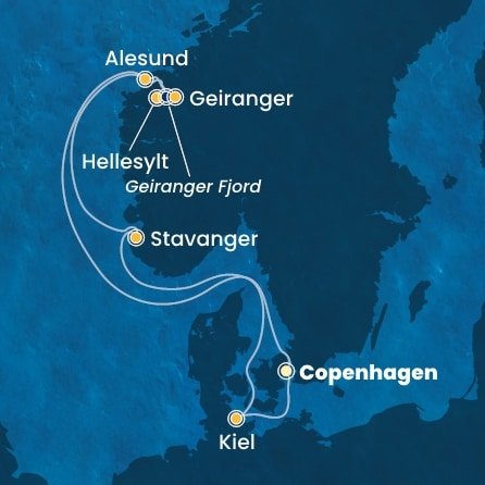 Dánsko, Norsko, Německo z Kodaně na lodi Costa Diadema Dánsko, Norsko, Německo z Kodaně na lodi Costa Diadema