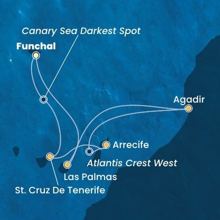Portugalsko, Španělsko, Maroko z Funchalu na lodi Costa Fortuna