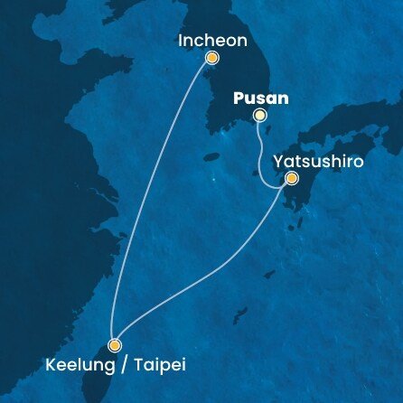 Jižní Korea, Japonsko, Tchaj-wan,  na lodi Costa Serena