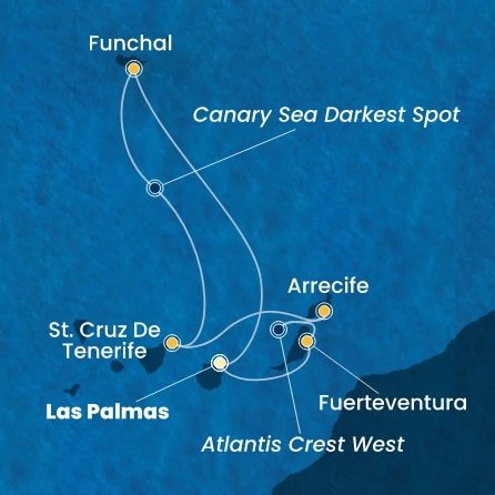 Španělsko, Portugalsko z Las Palmas na lodi Costa Smeralda