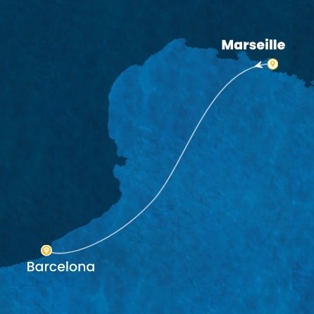 Francie, Španělsko z Marseille na lodi Costa Toscana