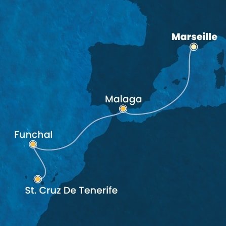 Francie, Španělsko, Portugalsko z Marseille na lodi Costa Fascinosa Francie, Španělsko, Portugalsko z Marseille na lodi Costa Fascinosa