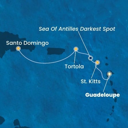 Guadeloupe, Svatý Kryštof a Nevis, Britské Panenské ostrovy, Dominikánská republika z Pointe-à-Pitre na lodi Costa Fascinosa