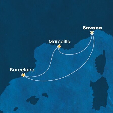 Itálie, Španělsko, Francie ze Savony na lodi Costa Diadema Itálie, Španělsko, Francie ze Savony na lodi Costa Diadema