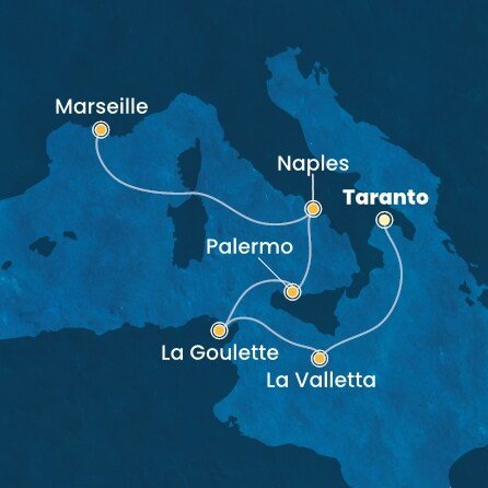 Itálie, Řecko, Malta na lodi Costa Fascinosa