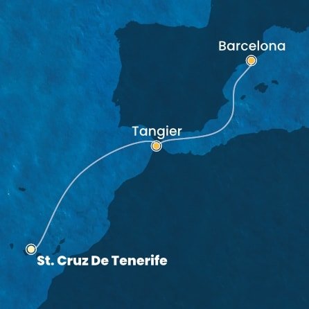 Španělsko, Maroko z Tenerife na lodi Costa Fascinosa