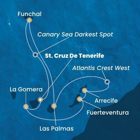 Španělsko, , Portugalsko z Tenerife na lodi Costa Fortuna