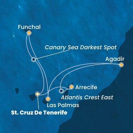 Španělsko, Maroko, Portugalsko z Tenerife na lodi Costa Fortuna