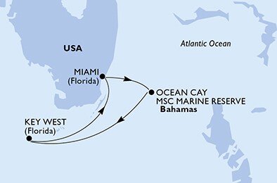 USA, Bahamy z Miami na lodi MSC Magnifica