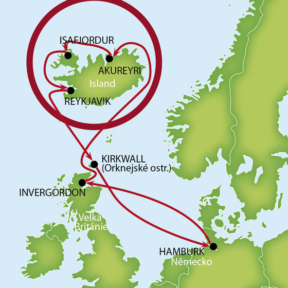 Neobjevené kouzlo Islandu z Hamburku na lodi MSC Preziosa