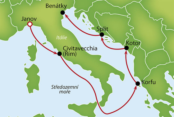 Obeplujte Apeninský poloostrov z Janova na lodi MSC Magnifica