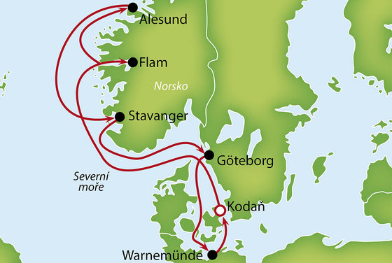 Pohádkové norské fjordy z Kodaně na palubě Costa Fascinosa
