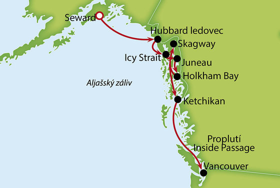 Za krásami západní Aljašky na lodi Norwegian Jewel