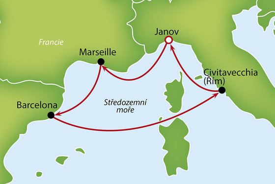 Perly západního Středomoří na palubě MSC Magnifica