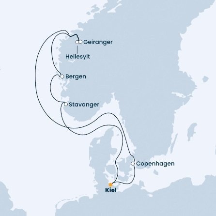  Norské fjordy z Kielu na lodi Costa Firenze