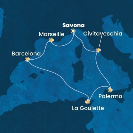 Podzimní prázdniny ve Středomoří na Costa Pacifica