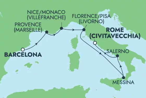 K Azurovému a Amalfi pobřeží na Norwegian Epic