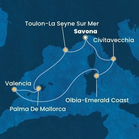 Za podzimním slunkem do Středomoří na Costa Pacifica