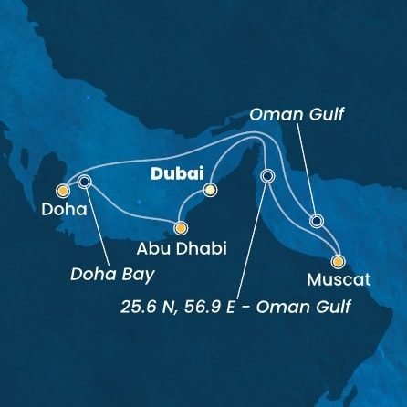 Plavba po Perském zálivu na Costa Smeralda