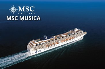 Itálie, Francie, Španělsko z Civitavecchia na lodi MSC Musica