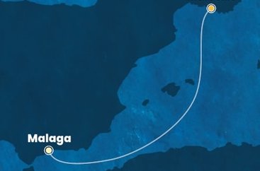Španělsko, Francie z Málagy na lodi Costa Pacifica