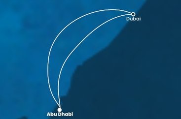 Spojené arabské emiráty z Abu Dhabi na lodi Costa Smeralda