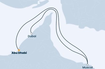 Spojené arabské emiráty, Omán z Abu Dhabi na lodi Costa Toscana