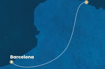 Španělsko, Francie z Barcelony na lodi Costa Favolosa