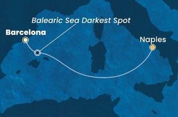 Španělsko, Itálie z Barcelony na lodi Costa Toscana