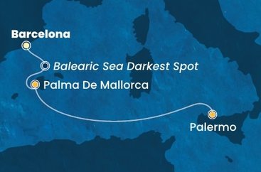 Španělsko, Itálie z Barcelony na lodi Costa Smeralda