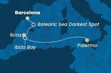 Španělsko, Itálie z Barcelony na lodi Costa Toscana
