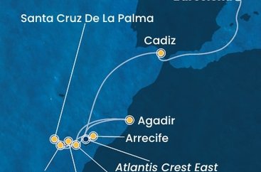 Španělsko, , Maroko z Barcelony na lodi Costa Fortuna