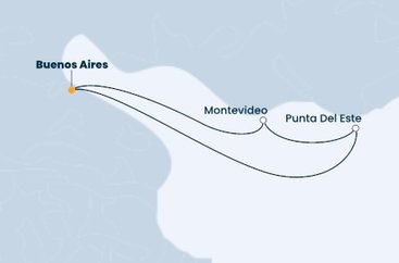 Argentina, Uruguay z Buenos Aires na lodi Costa Fortuna