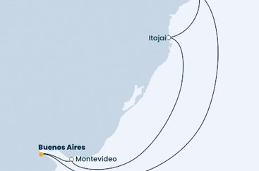 Argentina, Brazílie, Uruguay z Buenos Aires na lodi Costa Favolosa