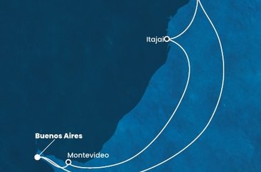 Argentina, Brazílie, Uruguay z Buenos Aires na lodi Costa Diadema