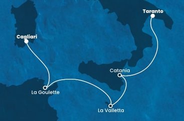 Itálie, Tunisko, Malta z Cagliari na lodi Costa Fascinosa