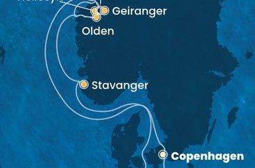 Dánsko, Norsko, Německo z Kodaně na lodi Costa Diadema